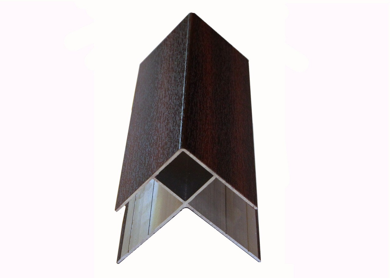Универсальный профиль алюминиевый 3м внешний угол цвет Клен