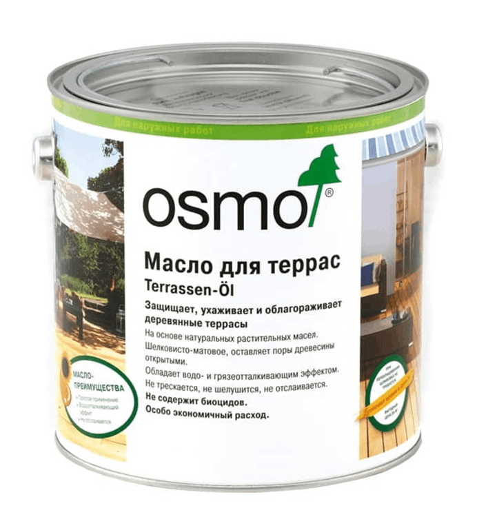 Масло для террасной доски OSMO Terrassen Öl цвет Клен